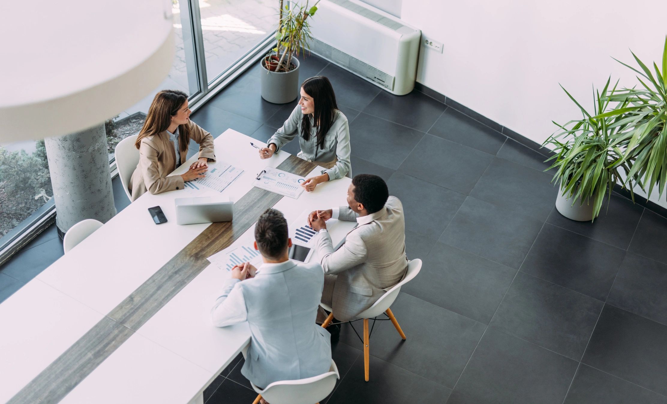 Professionals meeting in a boardroom