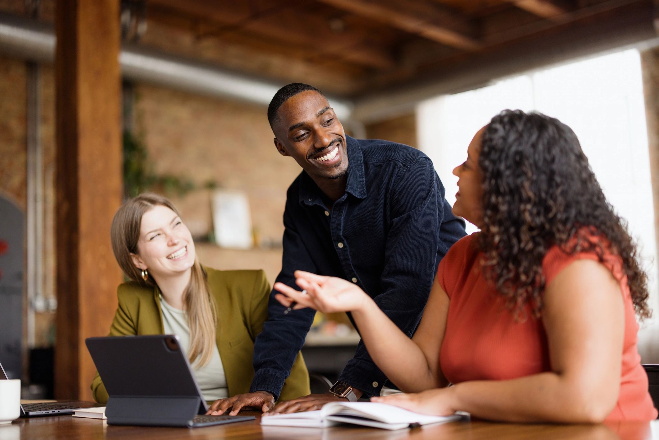 Professionals meeting in an office